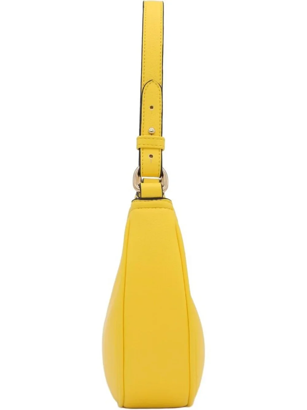 Women Yellow Small Crescent For Trendy Underarm Purse Zipper Shoulder Bag